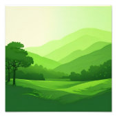Die Ruhe im Tal Fotodruck (Vorne)