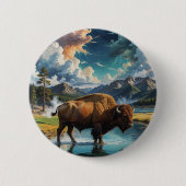 Die Ruhe im Wilden - Buffalo Button (Vorderseite)