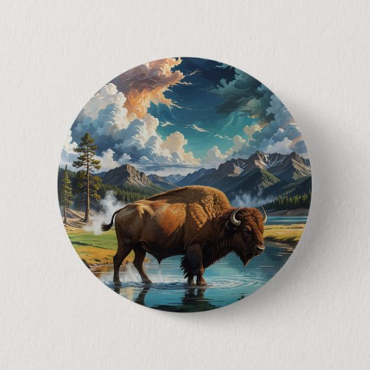 Die Ruhe im Wilden - Buffalo Button (Vorderseite)