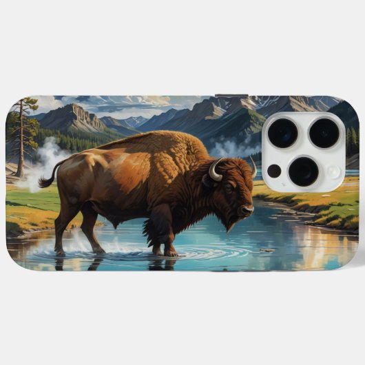 Die Ruhe im Wilden - Buffalo Case-Mate iPhone Hülle (Rückseite (Horizontal))