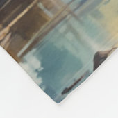 Die Ruhe im Wilden - Buffalo Fleecedecke (Ecke)