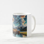 Die Ruhe im Wilden - Buffalo Kaffeetasse (VorderseiteRechts)