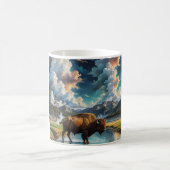 Die Ruhe im Wilden - Buffalo Kaffeetasse (Mittel)
