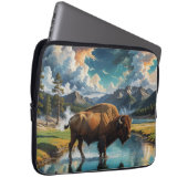 Die Ruhe im Wilden - Buffalo Laptopschutzhülle (Vorne Rechts)