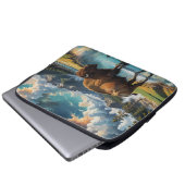 Die Ruhe im Wilden - Buffalo Laptopschutzhülle (Vorne Knopf)