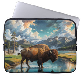 Die Ruhe im Wilden - Buffalo Laptopschutzhülle