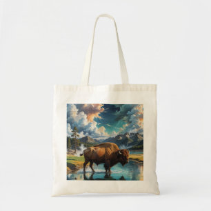 Die Ruhe im Wilden - Buffalo Tragetasche