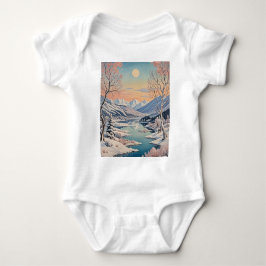 Die Ruhe im Winter Baby Strampler
