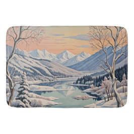 Die Ruhe im Winter Badematte