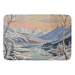 Die Ruhe im Winter Badematte