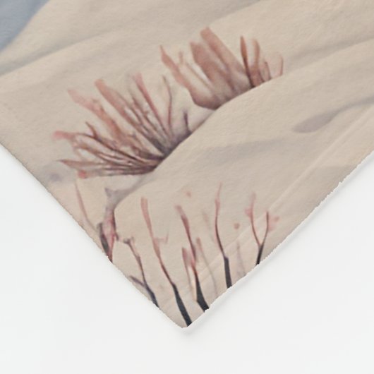 Die Ruhe im Winter Fleecedecke (Ecke)