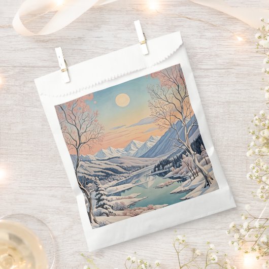 Die Ruhe im Winter Geschenktütchen (Ausgeschnitten)