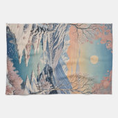 Die Ruhe im Winter Geschirrtuch (Horizontal)