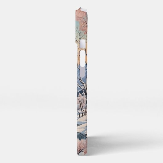 Die Ruhe im Winter iPhone Hülle (Linke Seite)