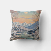 Die Ruhe im Winter Kissen (Rückseite)