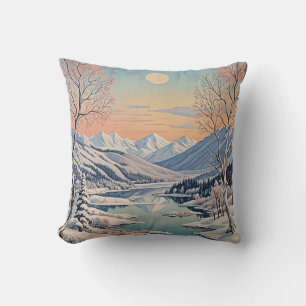 Die Ruhe im Winter Kissen