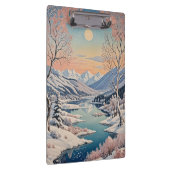 Die Ruhe im Winter Klemmbrett (Rechts)