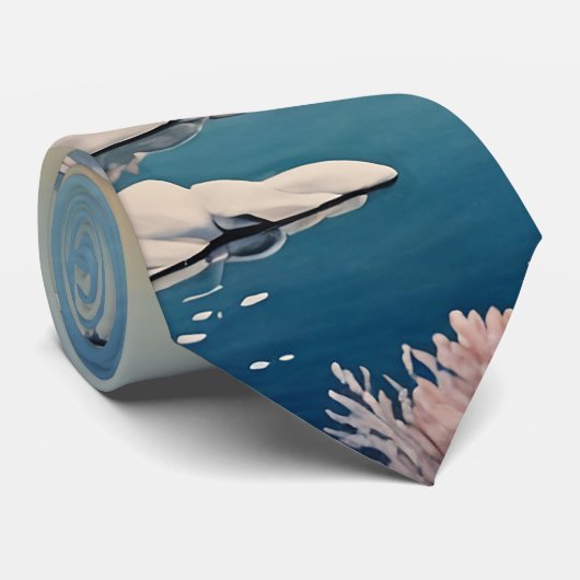 Die Ruhe im Winter Krawatte (Gerollt)