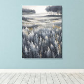 Die Ruhe im Winter Leinwanddruck (Insitu (Holzboden))
