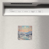 Die Ruhe im Winter Magnet (In Situ (Geschirrspüler))