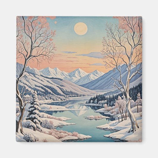 Die Ruhe im Winter Magnet (Vorne)