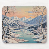 Die Ruhe im Winter Mousepad (Vorne)