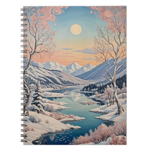 Die Ruhe im Winter Notizblock