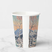 Die Ruhe im Winter Pappbecher (Links)