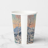Die Ruhe im Winter Pappbecher (Rechts)
