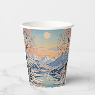 Die Ruhe im Winter Pappbecher