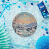 Die Ruhe im Winter Pappteller (Party)