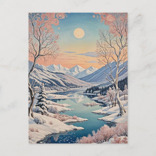 Die Ruhe im Winter Postkarte