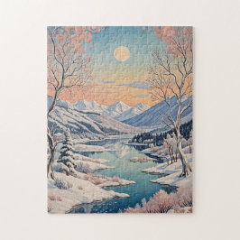 Die Ruhe im Winter Puzzle