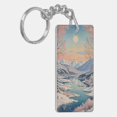 Die Ruhe im Winter Schlüsselanhänger (Vorderseite links)