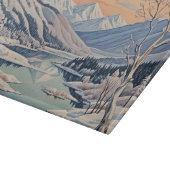 Die Ruhe im Winter Schneidebrett (Ecke)