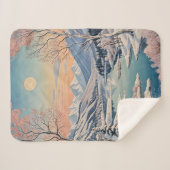 Die Ruhe im Winter Sherpadecke (Vorderseite (Horizontal))