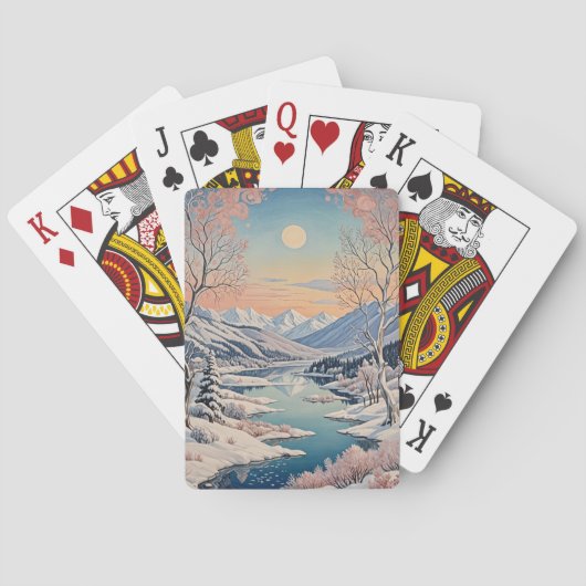 Die Ruhe im Winter Spielkarten (Rückseite)