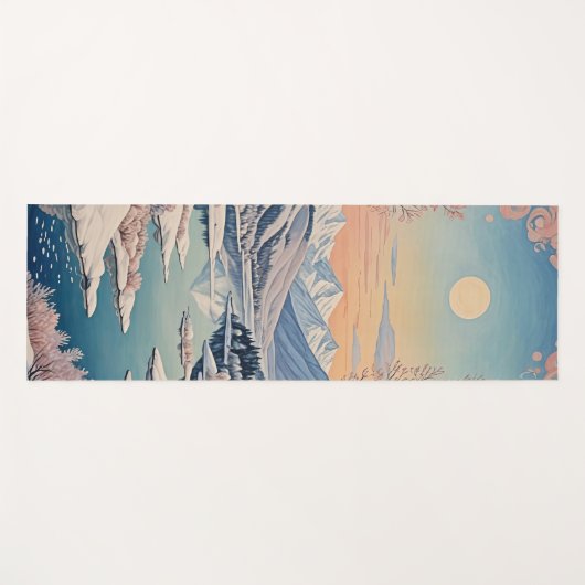 Die Ruhe im Winter Yogamatte (Vorderseite (Horizontal))