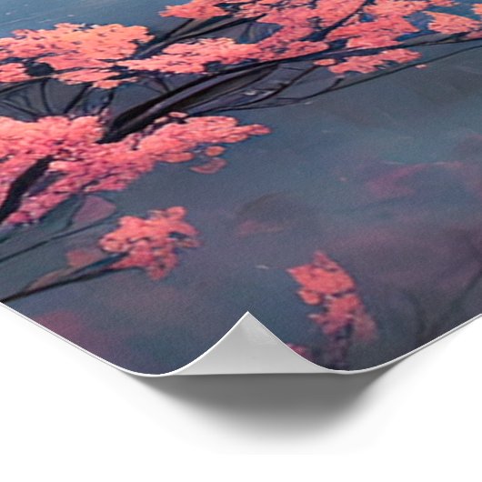 Die Ruhe in der Embrace des Berges Poster (Ecke)