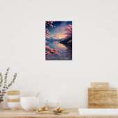 Die Ruhe in der Embrace des Berges Poster (Küche)