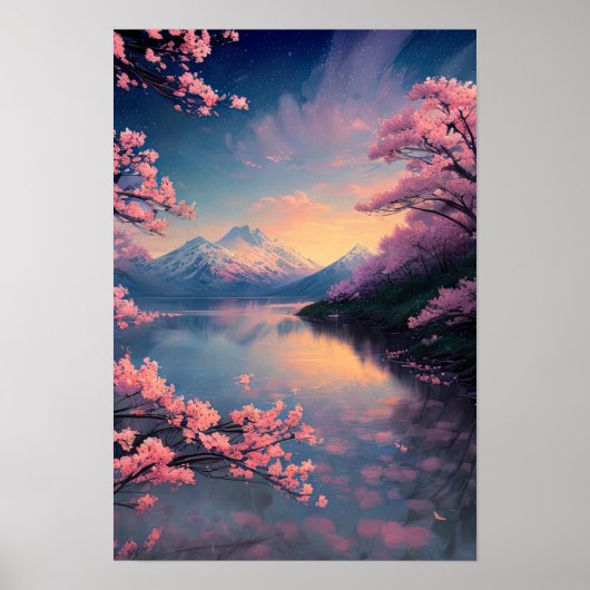 Die Ruhe in der Embrace des Berges Poster (Vorne)