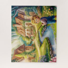 Die Ruhe in der Malerei des Dorfes Puzzle