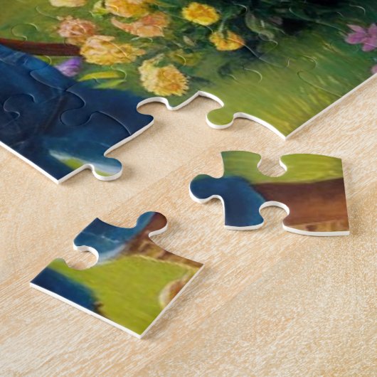 Die Ruhe in der Malerei des Dorfes Puzzle (Seite)