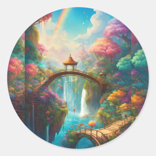 Die Ruhe in der Sammlung des Nature T - Shirt Runder Aufkleber (Vorderseite)