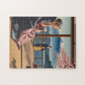 Die Ruhe in Japan: Tee und Fuji Puzzle (Horizontal)