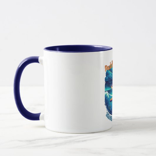 Die Ruhe in meinem Sturm - Paddleboarding Tasse (Links)