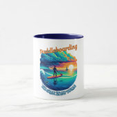 Die Ruhe in meinem Sturm - Paddleboarding Tasse (Zentrum)