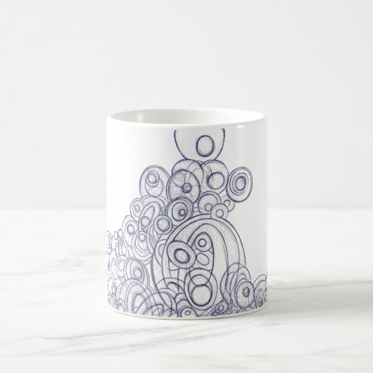 Die Ruhe inmitten des Chaos Kaffeetasse (Mittel)