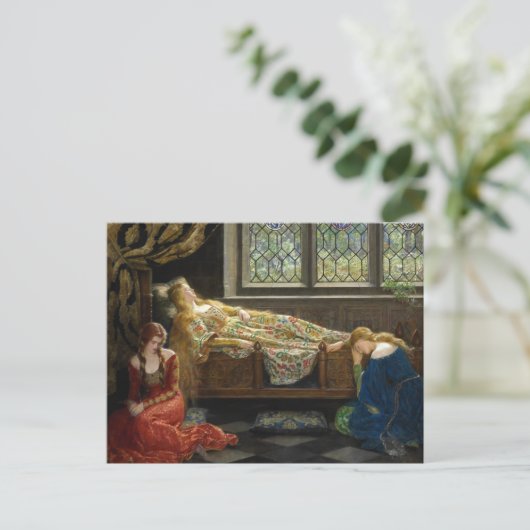 Die Ruhe | John Collier Postkarte (Stehend Vorderseite)