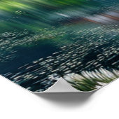 Die Ruhe und Schönheit eines japanischen Tempels Poster (Ecke)